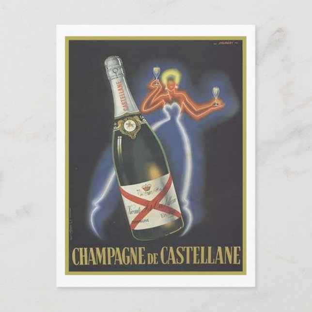 Postal Champagne de Castellane (Anverso)