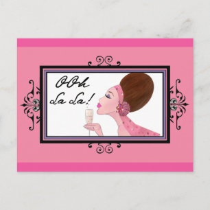 Postal Champagne Diva