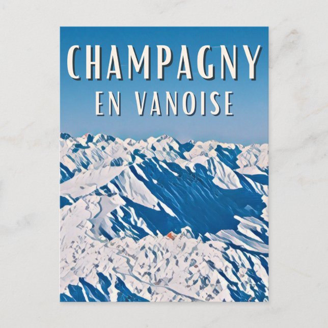 Postal Champagny-en-Vanoise Station de ski (Anverso)