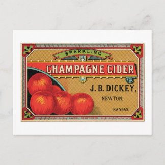 Postal Champán Cider JB Dickey, Newton, Kansas