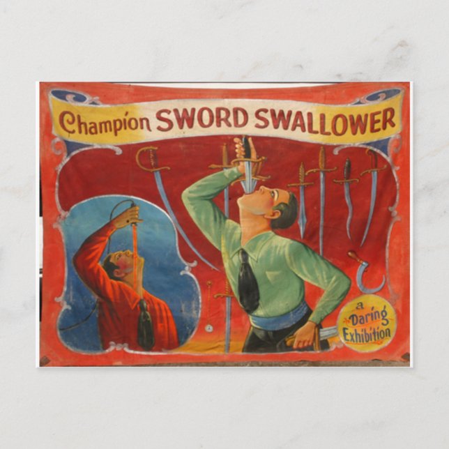 Postal Champion Sword Swallower (Anverso)