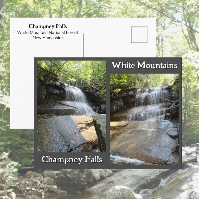 Postal Champney Falls White Mountains Waterfall NH Photos (Subido por el creador)