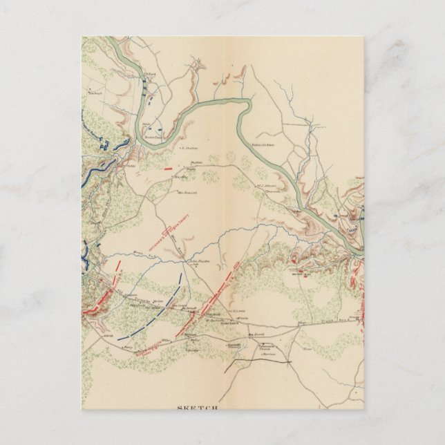 Postal Chancellorsville, Iglesia de Salem, Fredericksburg (Anverso)