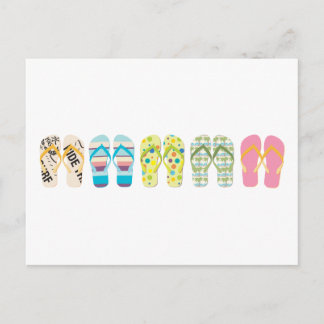 Postal Chanclas de playa