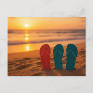 Postal Chanclas en la arenaPostal