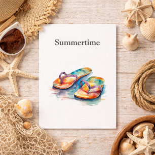 Postal Chancletas Rainbow Reef, personalizadas