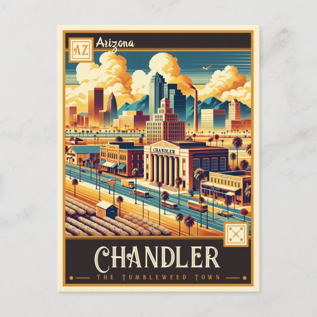 Postal Chandler, Arizona | Antiguo (Anverso)
