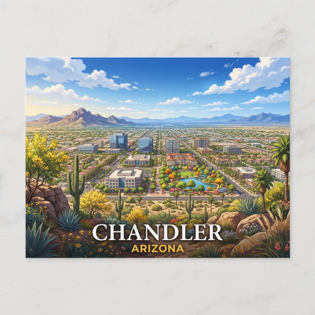 Postal Chandler Viaje Arizona (Anverso)