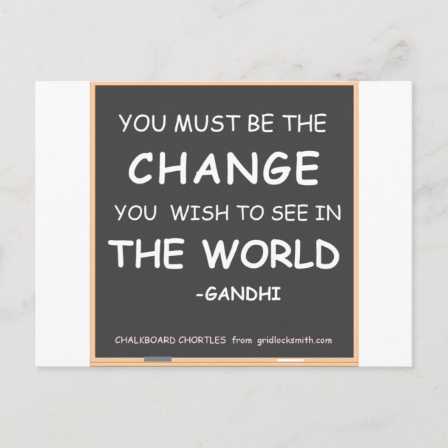 Postal Change-World-Gandhi (Anverso)