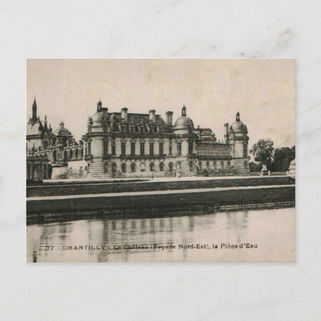 Postal Chantilly Chateau Castle Replica 1925 (Anverso)