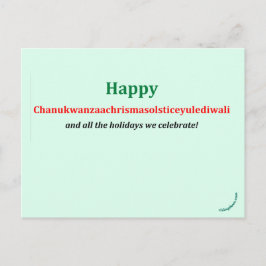 Postal Chanukwanzaachrismasolsticeyulediwali
