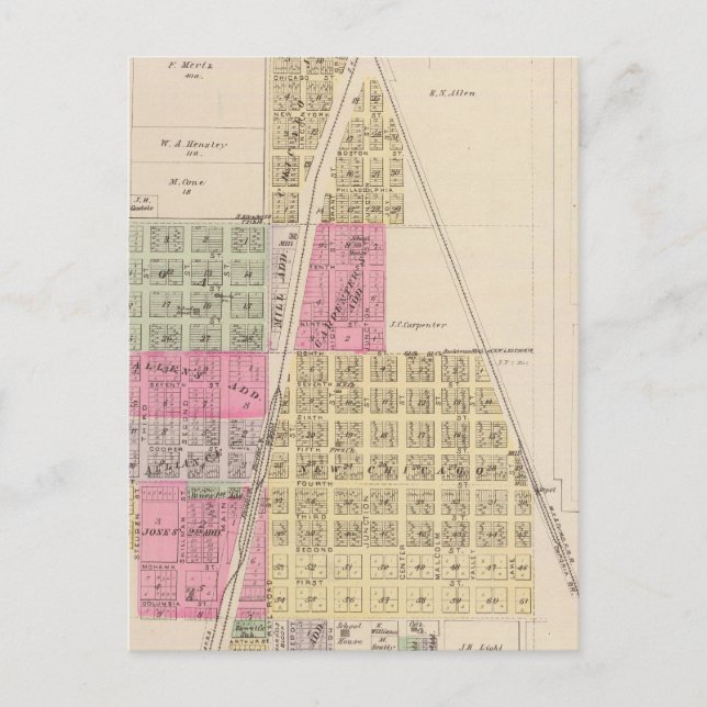 Postal Chanute, Shaw y Morehead, Kansas (Anverso)
