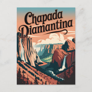 Postal Chapada Diamantina Brasil Vintage
