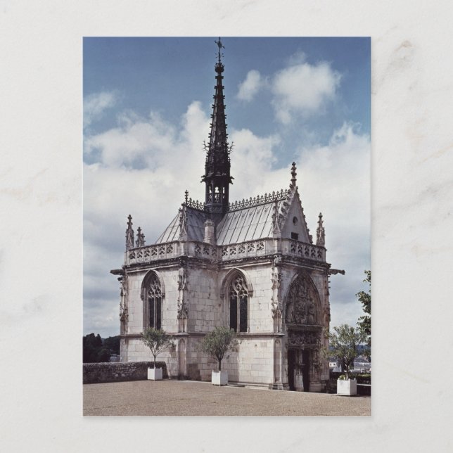 Postal Chapelle Saint-Hubert del castillo de Amboise (Anverso)