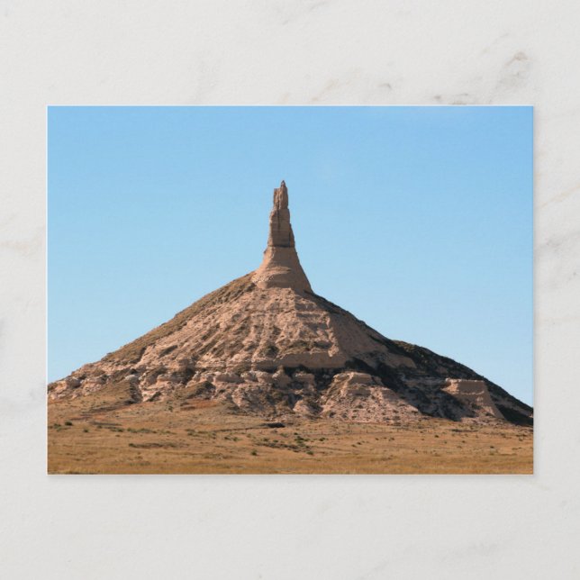 Postal Chapitel de la roca de la chimenea de Scottsbluff (Anverso)