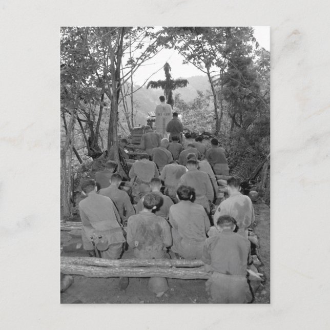 Postal Chaplain Kenny Lynch conduce una imagen de guerra (Anverso)