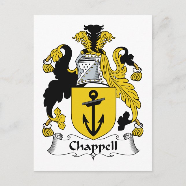 Postal Chappell Family Crest (Anverso)