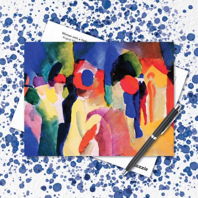 Postal Chaqueta Amarilla Agosto Macke Postcard (Subido por el creador)