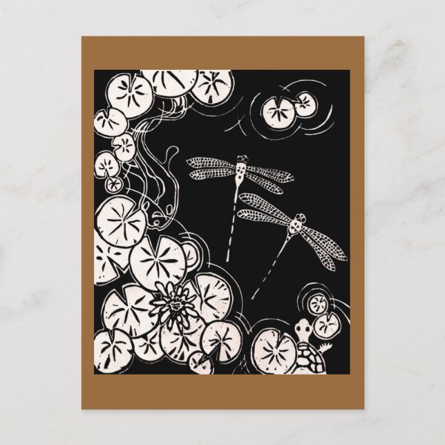 Postal charca koi (Anverso)