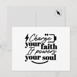 Postal Charge Your Faith – Christian Inspirational Quote