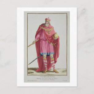 Postal Charlemagne (742-814) de "Receuil des Estampes,