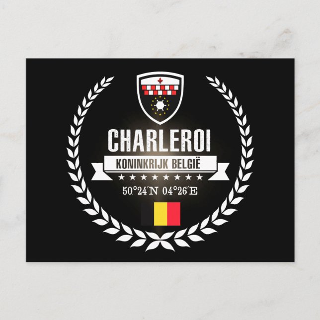 Postal Charleroi (Anverso)