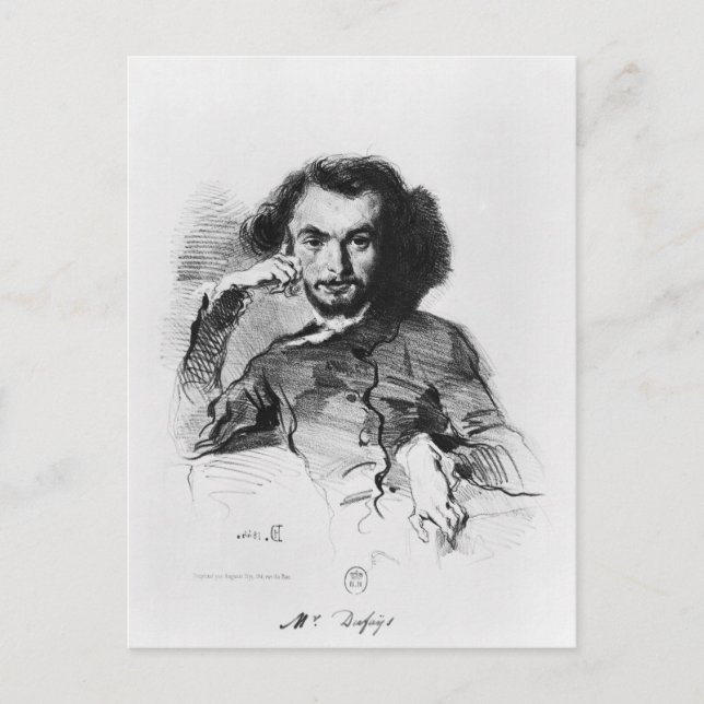 Postal Charles Baudelaire 1844 (Anverso)