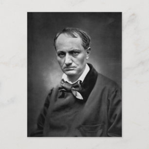 Postal Charles Baudelaire - Foto de época 1878