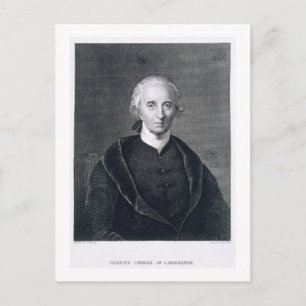 Postal Charles Carroll de Carrollton, grabado por Asher B