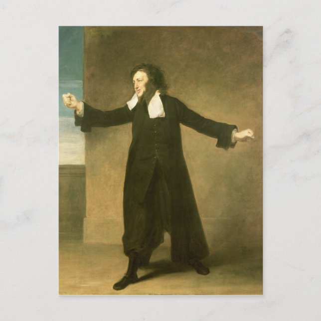 Postal Charles como Shylock en "El mercader de Venecia" (Anverso)