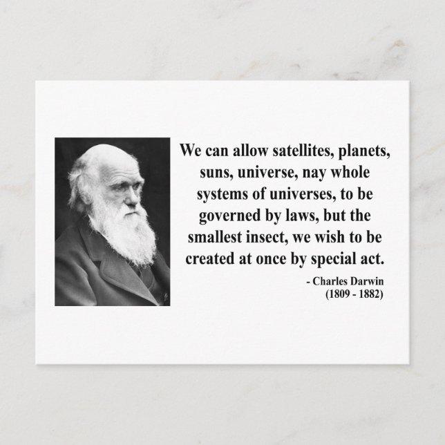 Postal Charles Darwin Cita 4b (Anverso)