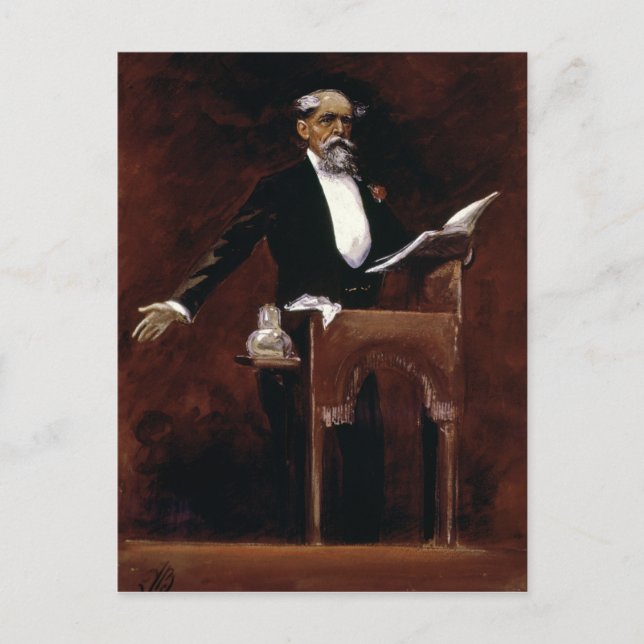 Postal Charles Dickens (Anverso)