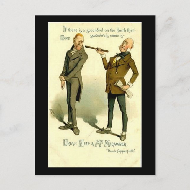 Postal Charles Dickens, "David Copperfield" (Anverso)