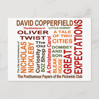 Postal Charles Dickens Novels
