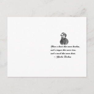 Postal Charles Dickens Nuestra cita de un amigo mutuo