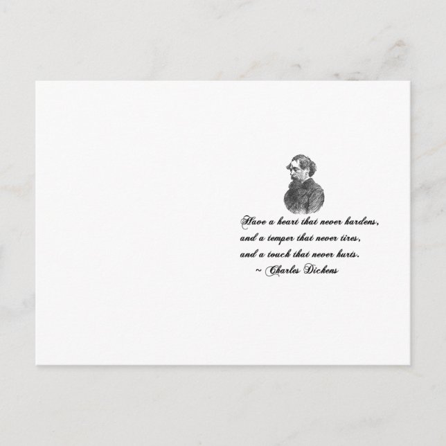 Postal Charles Dickens Nuestra cita de un amigo mutuo (Anverso)