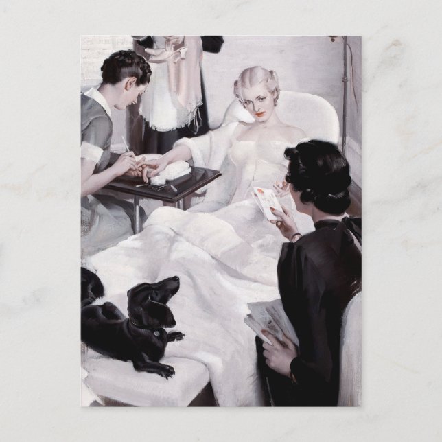 Postal Charles Edward Chambers: Manicura (Anverso)
