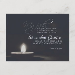 Postal Charles H. Spurgeon - sólo en Cristo