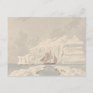 Postal Charles Hamilton Smith.- Iceberg en la bahía de Ba