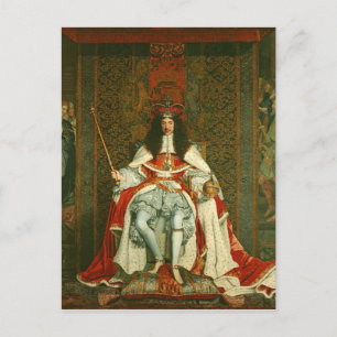 POSTAL CHARLES II ROBES DE CORONACIÓN