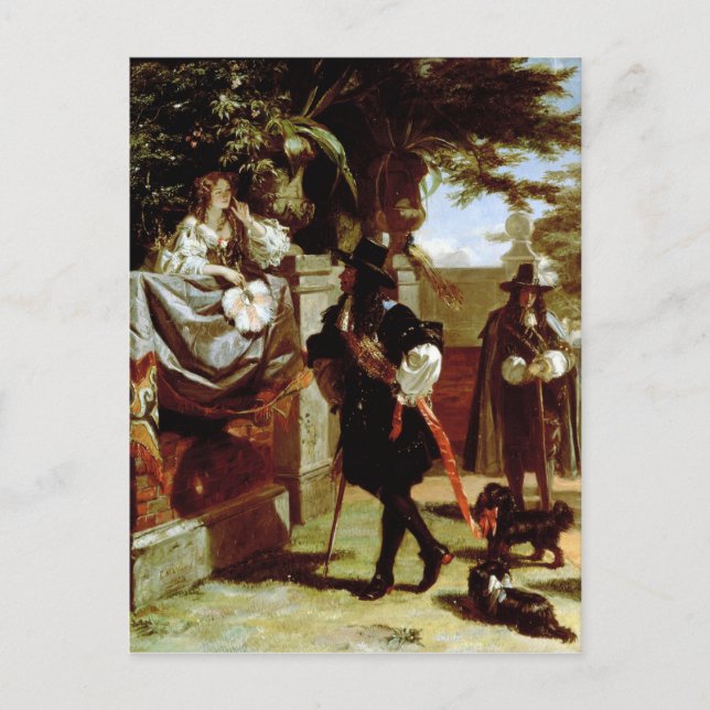 Postal Charles II y Nell Gwynne (Anverso)