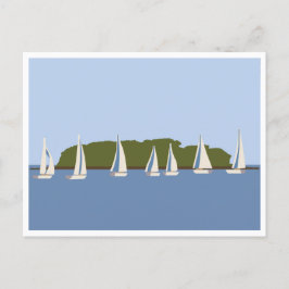 Postal Charles Island Milford CT Postcard