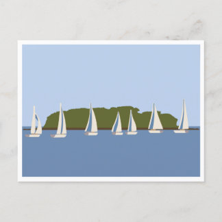 Postal Charles Island Milford CT Postcard