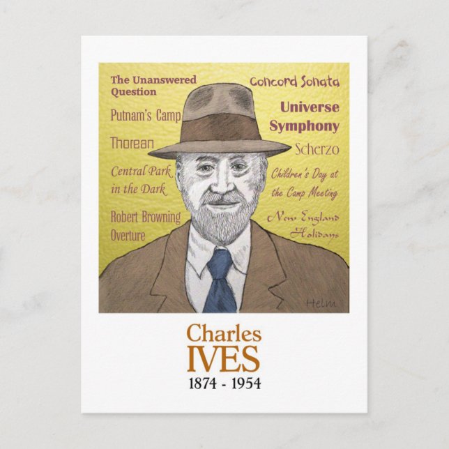 Postal Charles Ives (Anverso)