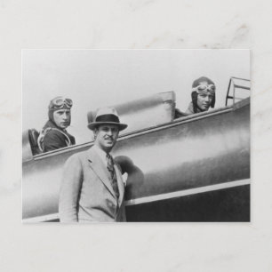 Postal Charles Lindbergh y Fred Weick
