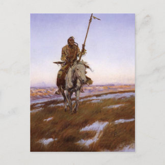 Postal Charles Marion Russell - Cree Indian