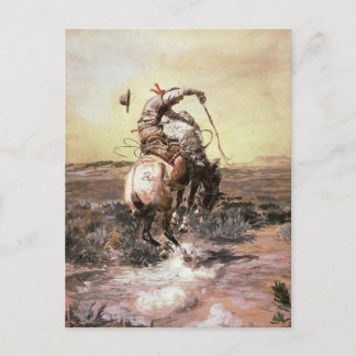 Postal Charles Marion Russell - Slick Rider