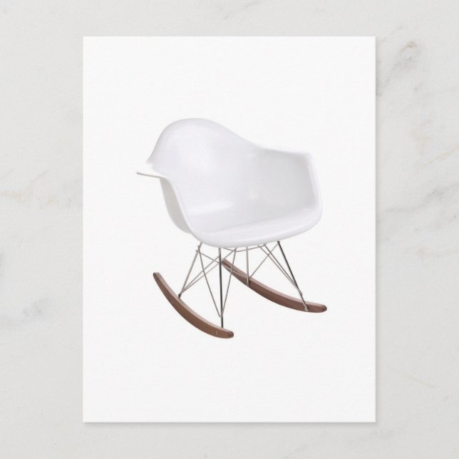 Postal Charles & Ray Eames Shell Eiffel Rocking Chair (Anverso)