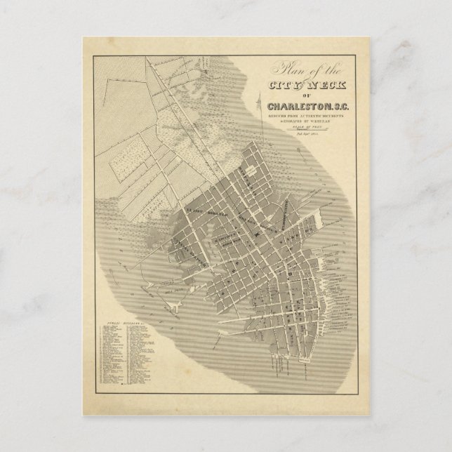 Postal Charleston, Carolina del Sur (Anverso)