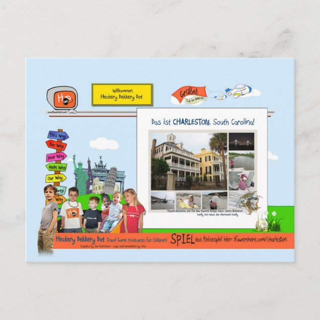 Postal Charleston, Carolina del Sur (Anverso)